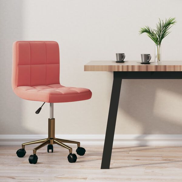 vidaXL drejelig spisebordsstol fl&oslash;jl lyser&oslash;d