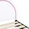 vidaXL B&oslash;rnesengestel med hovedg&aelig;rde Hvid 80 x 200 cm PU