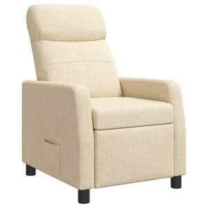 vidaXL Recliner Cremefarvet Stof