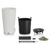 LECHUZA plantekrukke CILINDRO Cottage 23 ALL-IN-ONE diam. 23 cm hvid