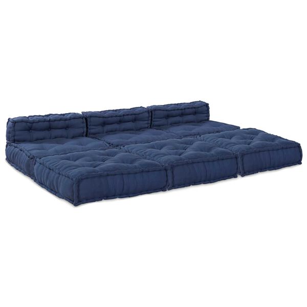 vidaXL Modulsofa 4 pcs Indigo Stof