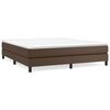vidaXL Boxspring sengeramme 180x200 cm kunstl&aelig;der brun