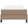 vidaXL Sengestel med madras Cappuccino 90 x 190 cm Stof