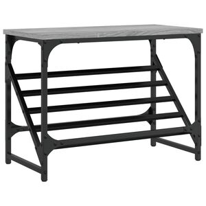 vidaXL skoreol 60x30x45 cm konstrueret tr&aelig; gr&aring; sonoma-eg