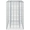 vidaXL Gabion h&oslash;jbed S&oslash;lv 90 x 50 x 80 cm Galvaniseret st&aring;l