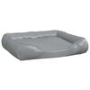 vidaXL hundeseng 120x100x27 cm kunstl&aelig;der lysegr&aring;