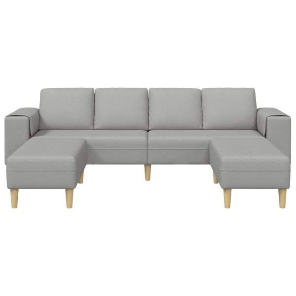 vidaXL Stue Sofa 3 pcs Skygr&aring; Polyester