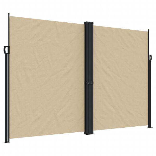 vidaXL sidemarkise 220x1200 cm sammenrullelig beige