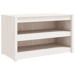 vidaXL udend&oslash;rs k&oslash;kkenskab 106x55x64 cm massivt fyrretr&aelig; hvid