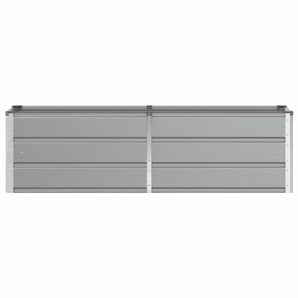 vidaXL Plantekasse Lysegr&aring; 160 x 40 x 45 cm St&aring;l