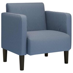 vidaXL sofastol med arml&aelig;n 54 cm fl&oslash;jlsstof bl&aring;