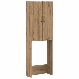 vidaXL Toilet Skab BREDA Artisan-eg 66 x 25,5 x 190 cm Konstrueret tr&aelig;
