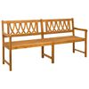 vidaXL Udend&oslash;rs b&aelig;nk 2 -personers 180 x 56 x 90 cm Massivt Akacietr&aelig;