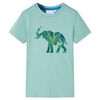 T-shirt til b&oslash;rn str. 104 lys kakifarve