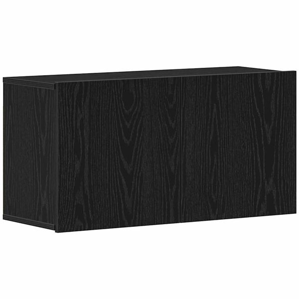vidaXL TV-skab sort egetr&aelig; 80x30x41 cm konstrueret tr&aelig;