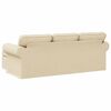vidaXL Sofa Creme 215 x 138 x 80 cm Stof