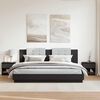 vidaXL sengeborde 2 stk. 40x30x39 cm konstrueret træ sort