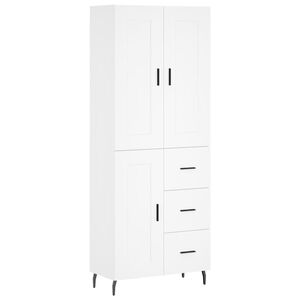 vidaXL h&oslash;jskab 69,5x34x180 cm konstrueret tr&aelig; hvid
