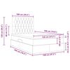 vidaXL Seng med opbevaring og madras Lysegr&aring; 120 x 190 cm Stof