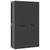 vidaXL haveskab 97x37x165 cm PP sort