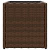 vidaXL plantekasser 2 stk. 36x30x32 cm polyrattan brun