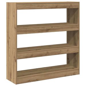 vidaXL Bogskab 3 niveauer 100 x 30 x 103 cm Konstrueret tr&aelig; artisan eg