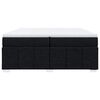vidaXL kontinentalseng med madras 200x200 cm stof sort