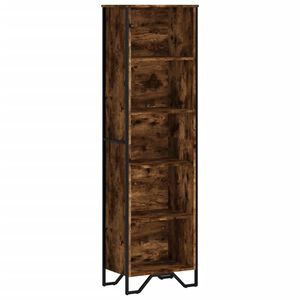 vidaXL bogreol 50x31x169 cm konstrueret tr&aelig; r&oslash;get egetr&aelig;sfarve