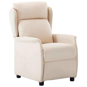 vidaXL Liggestol Creme Polyester