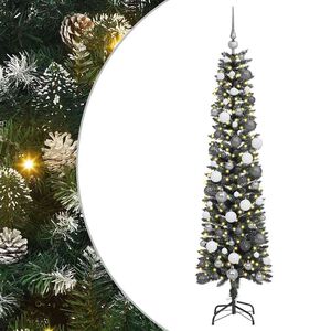 vidaXL Kunstigt juletr&aelig; med stativ Gr&oslash;n 180 cm PVC og plastik og st&aring;l