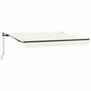 vidaXL Utr&aelig;kkelig Markise Creme 300 x 200 cm Stof