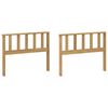 vidaXL Arml&aelig;n Modul 2 pcs Hvid 80 x 6 x 61 cm Massivt Akacietr&aelig;