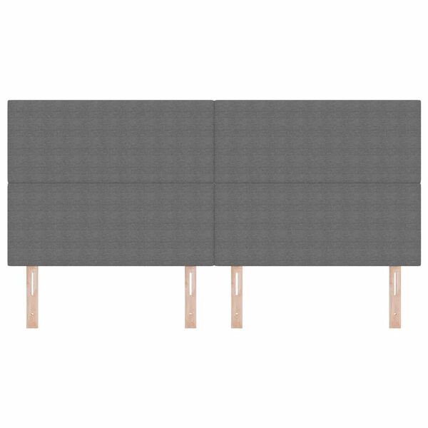 vidaXL Hovedg&aelig;rde med hovedg&aelig;rde Lysegr&aring; 200 cm Faux l&aelig;der