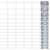 vidaXL havehegn 50x1,5 m galvaniseret st&aring;l s&oslash;lvfarvet