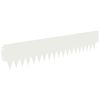 vidaXL Pl&aelig;nekant 20 pcs 103 x 20 cm metal Hvid