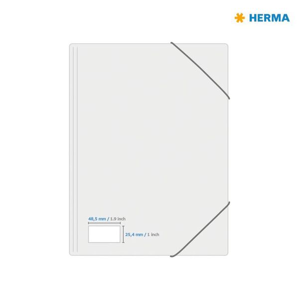 HERMA permanente etiketter PREMIUM A4 48,3x25,4 mm 100 ark