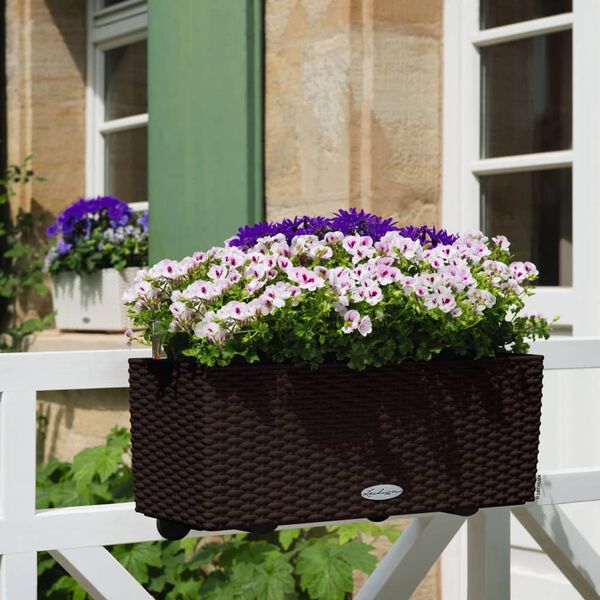 LECHUZA plantekasse BALCONERA Cottage 50 ALL-IN-ONE mokkafarvet