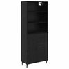 vidaXL Highboard 2 stk. Sort eg 69,5 x 34 x 180 cm Konstrueret tr&aelig;