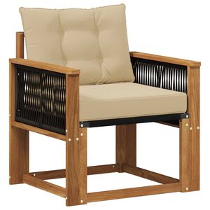 vidaXL Udend&oslash;rs Mellem Sofa Massivt Akacietr&aelig; Naturfarvet