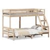 vidaXL k&oslash;jeseng 90x200/120x200 cm massivt fyrretr&aelig;