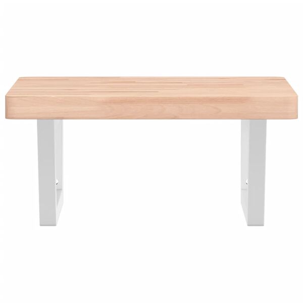 vidaXL badev&aelig;relseshylde st&aring;l og massivt b&oslash;getr&aelig;