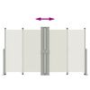 vidaXL sammenrullelig sidemarkise 140x1200 cm cremefarvet