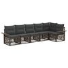vidaXL Havesofa S&aelig;t 6 stk. Gr&aring; polyrattan