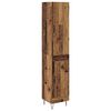 vidaXL Highboard Gammelt tr&aelig; 34,5 x 34 x 90 cm Konstrueret tr&aelig;