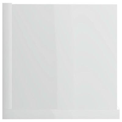 vidaXL CD-hylde 100 x 18 x 18 cm spånplade hvid højglans