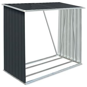 vidaXL br&aelig;ndeskur til haven 163x83x154 cm galvaniseret st&aring;l antracitgr&aring;