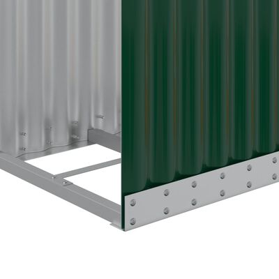 vidaXL brændestativ 40x45x170 cm galvaniseret stål grøn