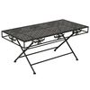 vidaXL foldbart sofabord i vintagestil metal 100 x 50 x 45 cm sort