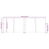 vidaXL sammenrullelig sidemarkise 140 x 600 cm sort