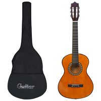 vidaXL klassisk guitar med taske for begyndere og børn 1/2 34"